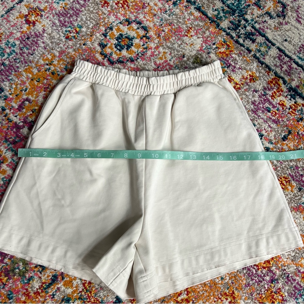 Nap Loungewear Casual Cozy Sweat Shorts Cutoff Heavy Elastic Waist‎ Comfy - Picture 11 of 13